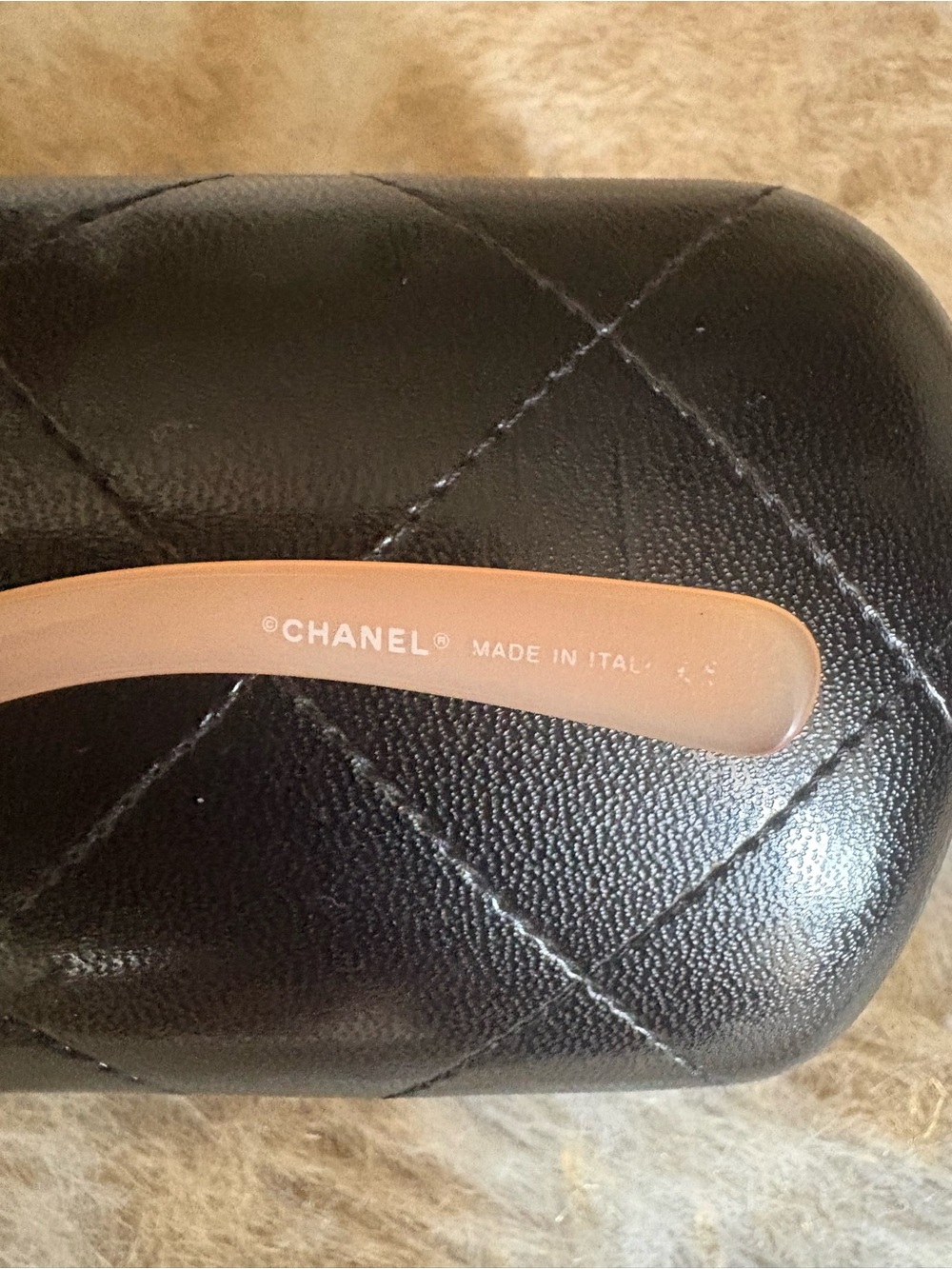 CHANEL Shield Rimless Sunglasses Pink Gradient CC Logo Made in Italy - Picture 3 of 9